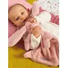 Image de Doudou lapin bi-matière personnalisable rose