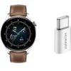Image de Montre connectée avec adaptateur 5V2A Type C Huawei Watch 3 Classic Marron TU KT00488