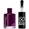 Image de Vernis à ongles 60 Seconds Super Shine Rimmel 8 ml (disponible en plusieurs teintes) - Black Cherries