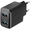Image de Akashi Chargeur Secteur 2.4A 2xUSB Noir - Excellent état en occasion ou reconditionné