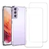 Image de Coque Galaxy S24 et 2 écrans de protection - TPU - Transparent en occasion ou reconditionné