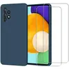 Image de Coque Galaxy A52 et 2 écrans de protection - Silicone - Bleu en occasion ou reconditionné