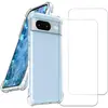 Image de Coque Google Pixel 8 et 2 écrans de protection - TPU - Transparent en occasion ou reconditionné