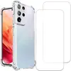 Image de Coque Galaxy S21 Ultra 5G et 2 écrans de protection - TPU - Transparent en occasion ou reconditionné
