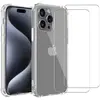 Image de Coque iPhone 16 Pro Max et 2 écrans de protection - TPU - Transparente en occasion ou reconditionné