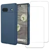 Image de Coque Google Pixel 7a et 2 écrans de protection - Silicone - Bleu en occasion ou reconditionné