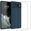 Image de Coque Google Pixel 6 et 2 écrans de protection - Silicone - Bleu en occasion ou reconditionné