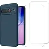 Image de Coque Google Pixel 7 Pro et 2 écrans de protection - Silicone - Bleu en occasion ou reconditionné