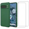 Image de Coque Google Pixel 8 Pro et 2 écrans de protection - Silicone - Vert en occasion ou reconditionné