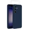 Image de Coque Galaxy S24 et 2 écrans de protection - Silicone - Navy Blue en occasion ou reconditionné