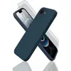 Image de Coque iPhone 16e et 2 écrans de protection - Silicone - Bleu en occasion ou reconditionné