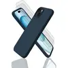 Image de Coque iPhone 15+ et 2 écrans de protection - Silicone - Bleu en occasion ou reconditionné