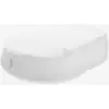 Image de Drap-housse en fleur de coton pour nid d'éveil Cocoonababy blanc