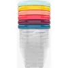 Image de Lot de 6 boîtes hermétiques 180 ml Babybols orange clair uni