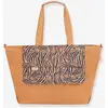 Image de Tote bag marron imprimé