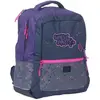 Image de Sac À Dos Fille 43 Cm Graffiti Avec Poches Zippées Réfléchissantes Kip Violet Foncé