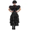 Image de Robe De Bal Noire Mercredi Addams Noir