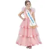 Image de Déguisement Robe Miss France Rose Rose