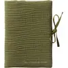 Image de Protège Carnet De Santé Gaze De Coton Fougère Vert
