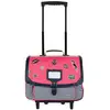 Image de Cartable À Roulettes 38 Cm Enora Les Fantaisies 2 Compartiments Rose/bleu/vert