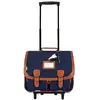 Image de Cartable À Roulettes Fille 2 Compartiments Multicolore