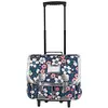 Image de Cartable Trolley Fille 41 Cm Motif Floral Bleu / Rose / Blanc