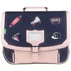 Image de Cartable Sweet 80s Lily 38 Cm   2 Compartiments Déperlant Bleu / Rose / Foncé / Noir