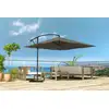Image de Parasol LED carré déporté 3x3 en aluminium - SOLENZARA BULLE
