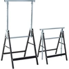 Image de HOMCOM Lot de 2 tréteaux pliables télescopiques hauteur réglable 80-130 cm noir