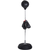 Image de HOMCOM Sac de Frappe sur Pied Punching ball sur pied réglable en hauteur 126-144 cm avec gants, pompe et base de lestage pour adolescents et débutants noir
