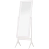 Image de HOMCOM Miroir en Pied Grand Miroir de Sol Inclinaison réglable pour Dressing Chambre dim. 47L x 46l x 148H cm en blanc