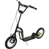 Image de Trottinette Patinette Enfant Grands Pneus Guidon Réglable 2 Freins Béquille Noir
