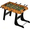 Image de HOMCOM Baby-foot table de Babyfoot pliable dim. 98L x 42l x 62H cm 2 balles fournies MDF imitation bois et noir