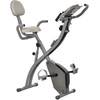 Image de HOMCOM Vélo d'appartement pliable, vélo d'exercice, home traîner pour adultes, 8 niveaux de résistance magnétique, capteurs poul