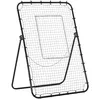 Image de HOMCOM Filet de rebond de football ajustable hauteur angle réglables rebondeur pour football pliable cible sardines de fixation fournies 123 x 73 x 178,5 cm noir blanc