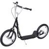 Image de Trottinette Patinette Freestyle Grandes Roues Pneumatiques Ø 41 Cm Avec Pegs Noir