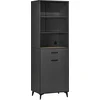 Image de HOMCOM Buffet cuisine armoire meuble de rangement 180 cm pour Cuisine Salon Salle de Bain Design Industriel - piètement métal No