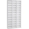 Image de HOMCOM Rangements pour CD et DVD, étagère rangement, capacité max. 1116 CD/528 DVD, 36 compartiments et étagères réglables, pour