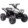 Image de Quad Buggy Électrique Enfant 12 V 3 Km/h Max. Effets Lumineux Et Sonores Blanc