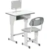 Image de HOMCOM Bureau et chaise pour enfant avec support de lecture, casier, crochet et porte stylo - hauteur réglable - 60 x 45 x 90-10
