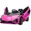 Image de Voiture Électrique Enfant 12v Sián Sous Licence Lamborghini, Télécommande, Effets Sonores, Lumineux Rose