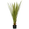 Image de HOMCOM Plante artificielle type agave en pot hauteur 90 cm, 16 feuilles, interieur extérieur, grand réalisme