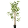 Image de HOMCOM Plante artificielle Bambou arbre artificiel hauteur 180 cm avec pot, décoration interieur, très réaliste