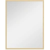 Image de HOMCOM Miroir mural rectangulaire 90 x 70 cm, cadre en bois, idéal pour la salle de bain, salon ou chambre, naturel