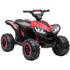 Image de Quad Buggy Électrique Enfant 12 V 3 Km/h Max. Effets Lumineux Et Sonores Rouge
