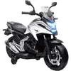 Image de Moto Électrique Enfant Honda Nc750x - Musiques, Feux Av Led, Entrée Usb Mp3 Jack - 2 Roues Auxiliaires Blanc