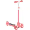 Image de Trottinette Enfant Trottinette 3 Roues Lumineuses Led Hauteur Guidon Réglable Frein À Friction Arrière Rose