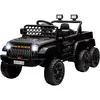 Image de Buggy Quad Électrique Enfant 6 Roues - Télécommande - Coffre Benne - Nombreux Effets Noir