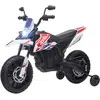 Image de Motocross Électrique Enfant Aprilia Rx 125 Max. 6 Km/h Roues Auxiliaires Amovibles Phare Effets Sonores Blanc