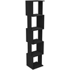 Image de HOMCOM Bibliothèque étagère de rangement à 5 niveaux étagère à livres en bois, étagère cube rangement pour salon, bureau à domicile, 33 x 28 x 161 cm, noir